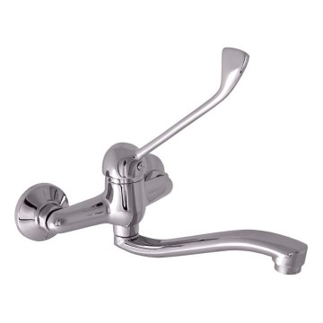 RAV Slezák SA601.5/26 - Miscelatore per lavabo con leva sanitaria SAZAVA 23 cm, cromo lucido