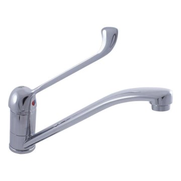 RAV Slezák SA605.0 - Waschtischarmatur mit medizinischem Hebel SAZAVA 20,8 cm, glänzender Chrom