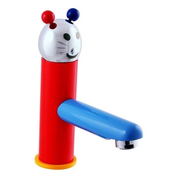 RAV Slezák SE326.0 - Waschtischarmatur JUNIOR 18,2 cm rot/blau