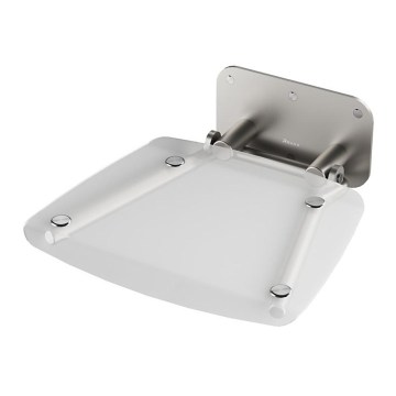 Ravak B8F0000051 - Siège de douche rabattable OVO en acier inoxydable