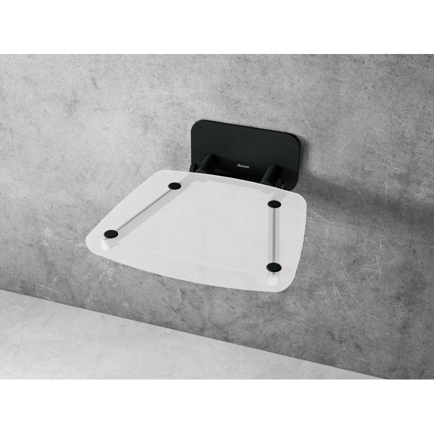 Ravak B8F0000060 - Sedile doccia ribaltabile OVO nero