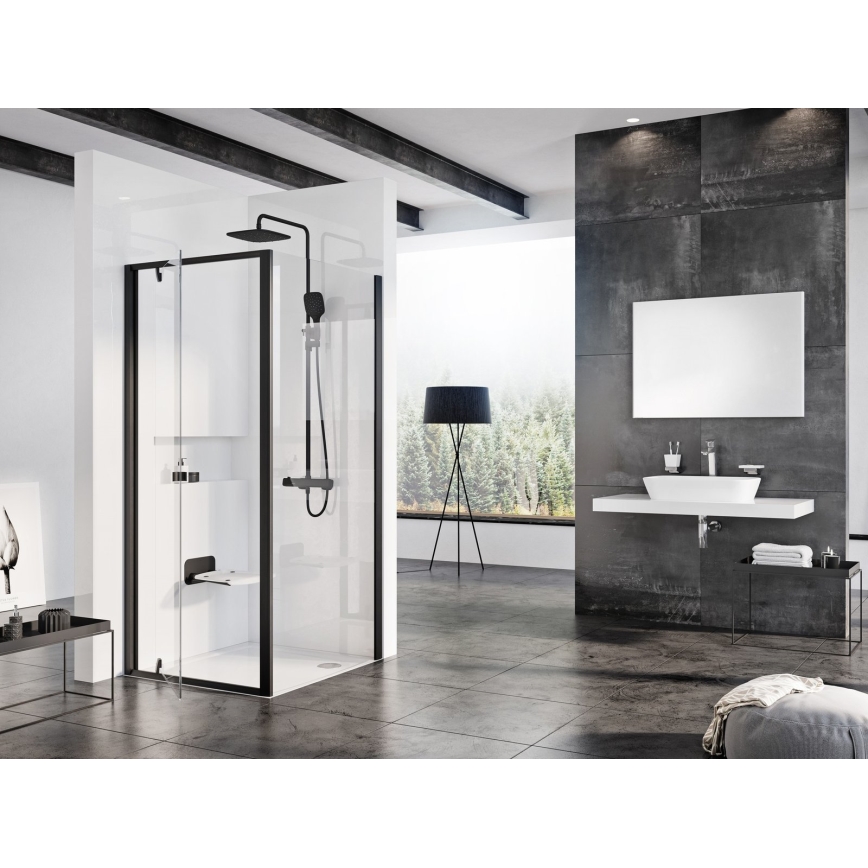 Ravak B8F0000060 - Siège de douche rabattable OVO noir