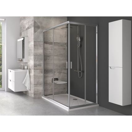 Ravak B8F0000060 - Siège de douche rabattable OVO noir