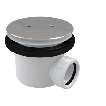 Ravak X01309 - Siphon für Duschwanne Ø 11,6 cm, glänzender Chrom