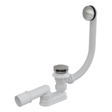 Ravak X01377 - Ensemble de vidage et de trop-plein pour baignoire, chromé brillant