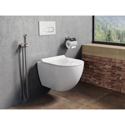 Ravak X01455 - Plaque de commande CHROME 24,7 x 16,5 cm blanche