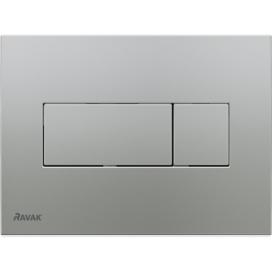 Ravak X01456 - Pulsante di scarico UNI 24,7x16,5 cm cromo opaco