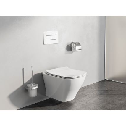 Ravak X01457 - Bouton de chasse d'eau UNI 24,7x16,5 cm blanc