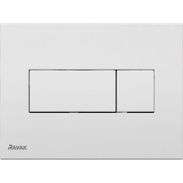 Ravak X01457 - Pulsante di scarico UNI 24,7x16,5 cm bianco