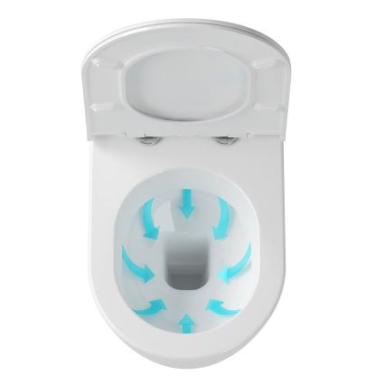 Ravak X01516 - WC suspendu UNI CHROME céramique/blanc