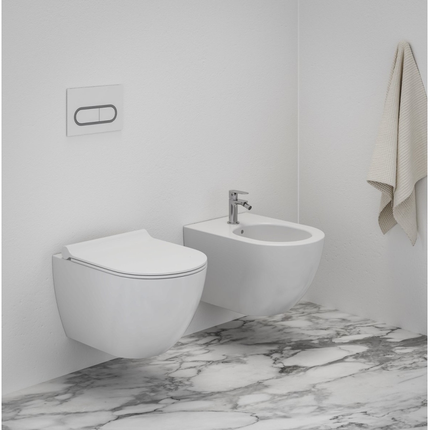 Ravak X01517 - Bidet sospeso UNI CHROME ceramica/bianco
