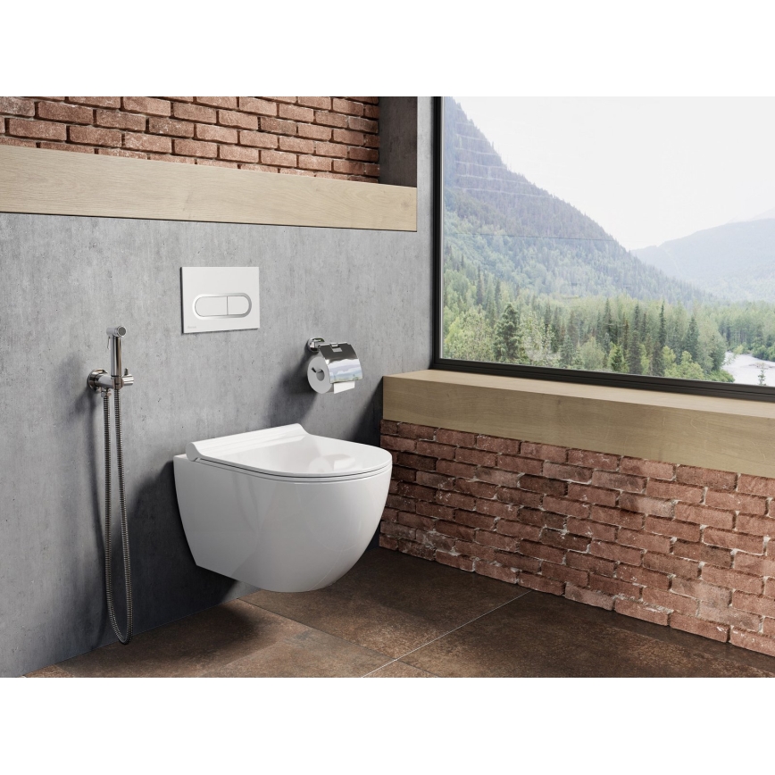 Ravak X01535 - Hänge-WC randlos UNI Keramik/weiß