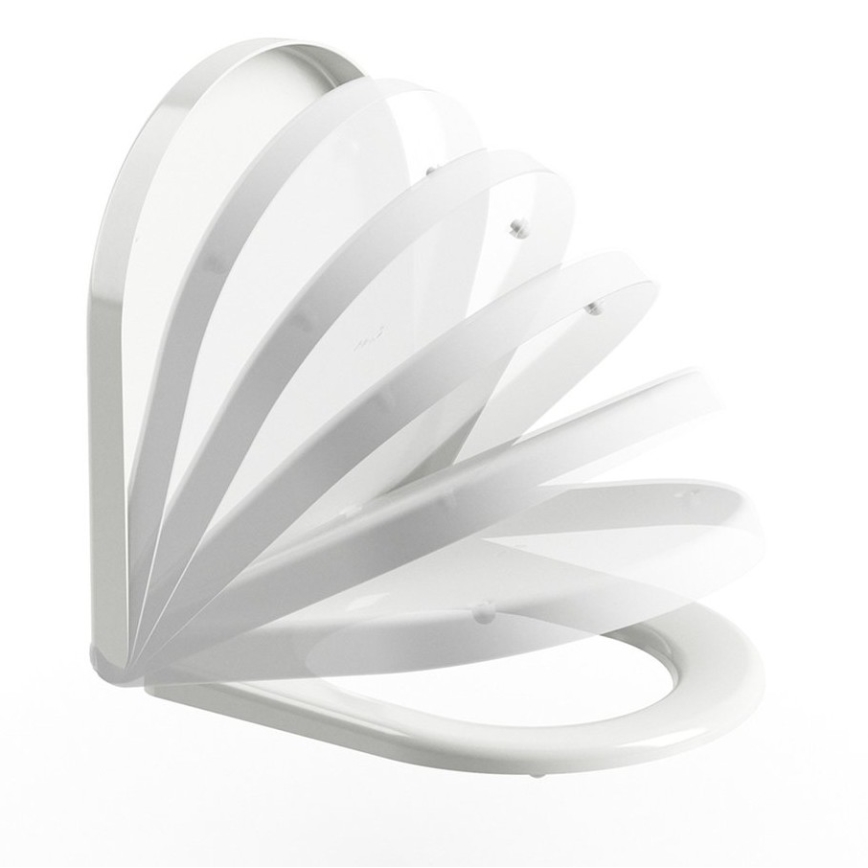 Ravak X01549 - Sedile per WC SoftClose UNI CHROME bianco