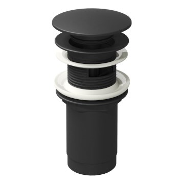 Ravak X01748 - Bonde de lavabo CLICK-CLACK Ø 6,6 cm noire