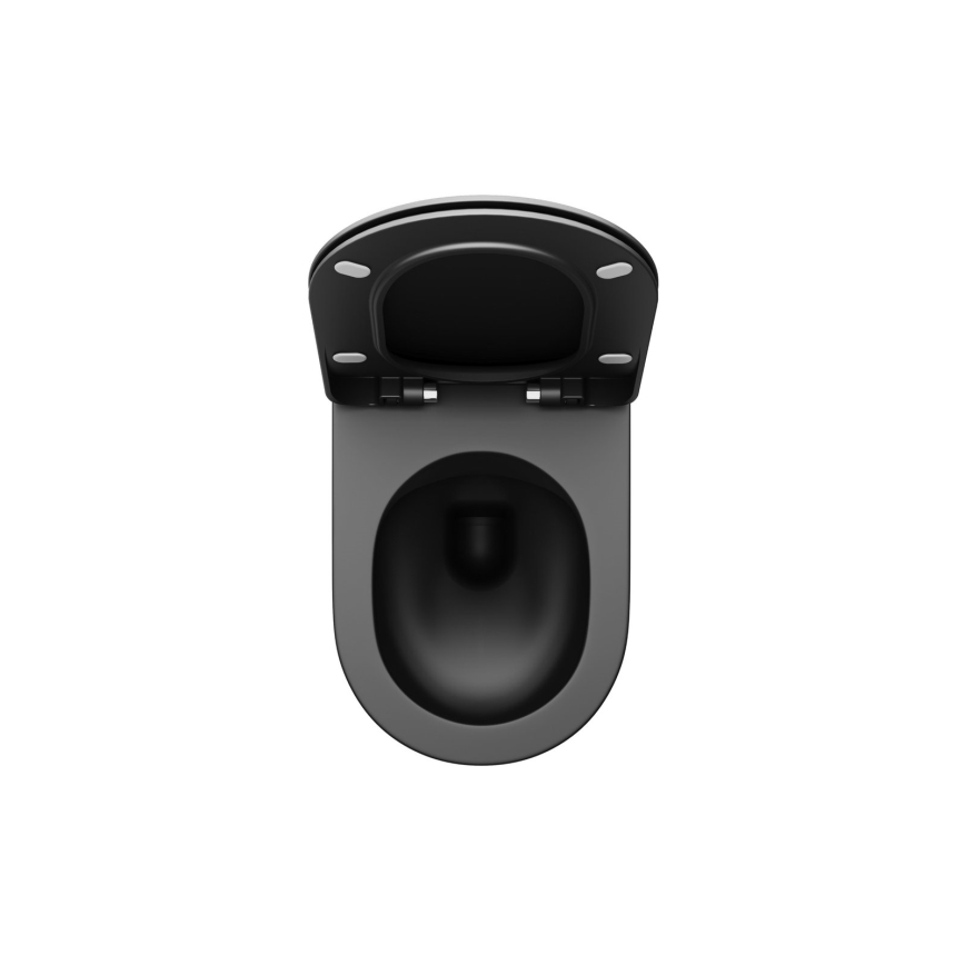 Ravak X01795 - WC-Sitz SoftClose CHROME schwarz