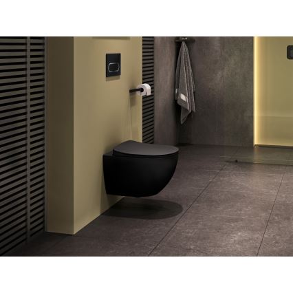 Ravak X01797 - Betätigungsplatte 24,7x16,5 cm CHROME schwarz