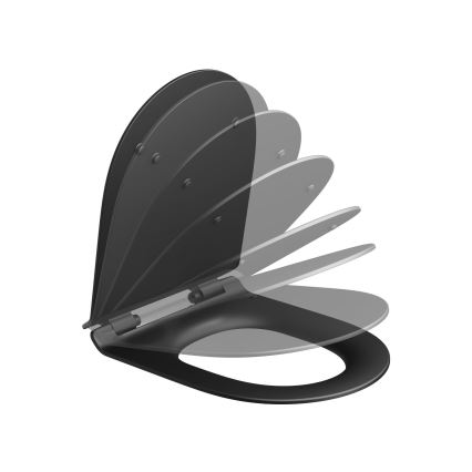 Ravak X01862 - Sedile WC a chiusura rallentata SoftClose VITA SLIM, nero