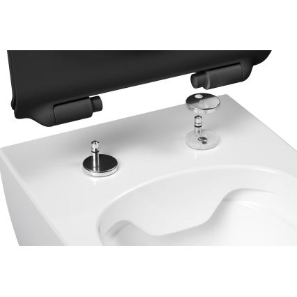 Ravak X01862 - Sedile WC a chiusura rallentata SoftClose VITA SLIM, nero