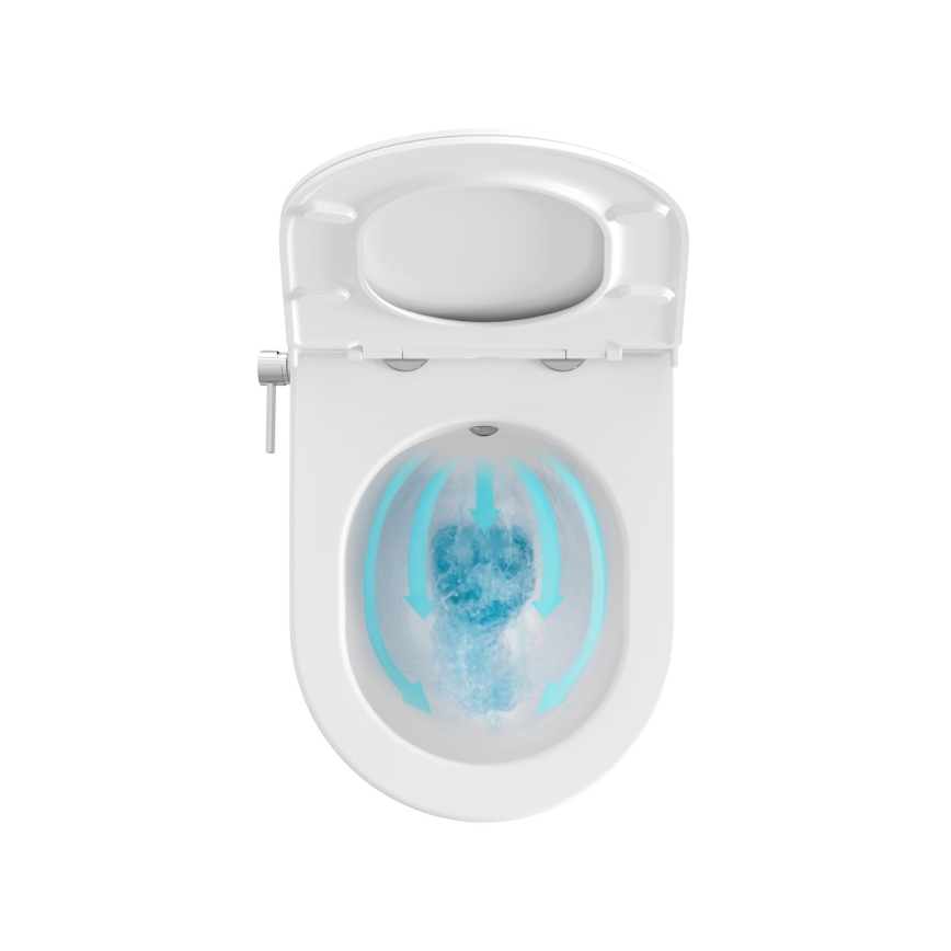 Ravak X01912 - WC sospeso con ugello bidet CHROME ceramica/bianco