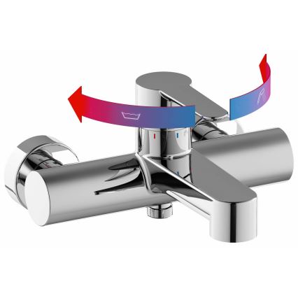 Ravak X070115 - Mitigeur de baignoire PURI chromé brillant