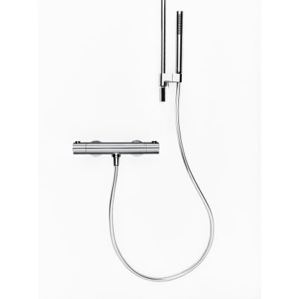 Ravak X070116 - Miscelatore termostatico per doccia PURI, cromo lucido