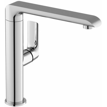 Ravak X070125 - Mitigeur lavabo/évier FLAT 26,2 cm chromé brillant