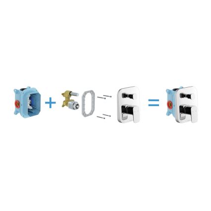 Ravak X070136 - Unterputz-Duscharmatur FREE glänzender Chrom