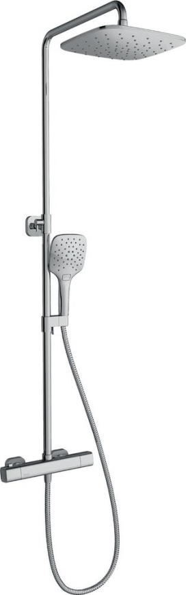 Ravak X070141 - Duschset mit Thermostatarmatur FREE, glänzender Chrom