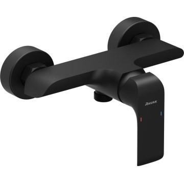 Ravak X070177 - Miscelatore per doccia FLAT nero opaco