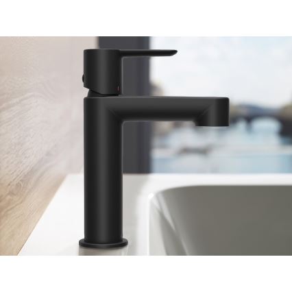 Ravak X070181 - Miscelatore per lavabo PURI 19,1 cm nero