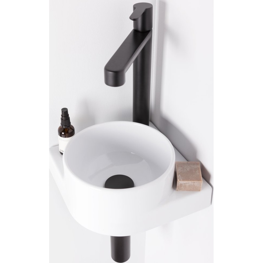 Ravak X070182 - Miscelatore per lavabo PURI 32,2 cm nero