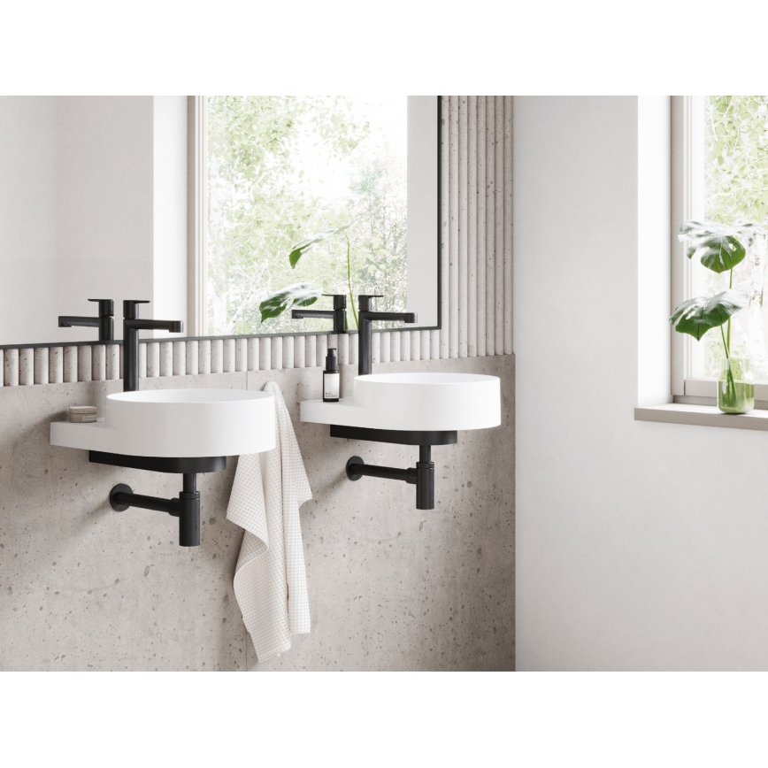 Ravak X070182 - Mitigeur de lavabo PURI 32,2 cm noir