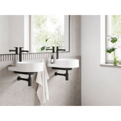 Ravak X070182 - Waschtischarmatur PURI 32,2 cm schwarz