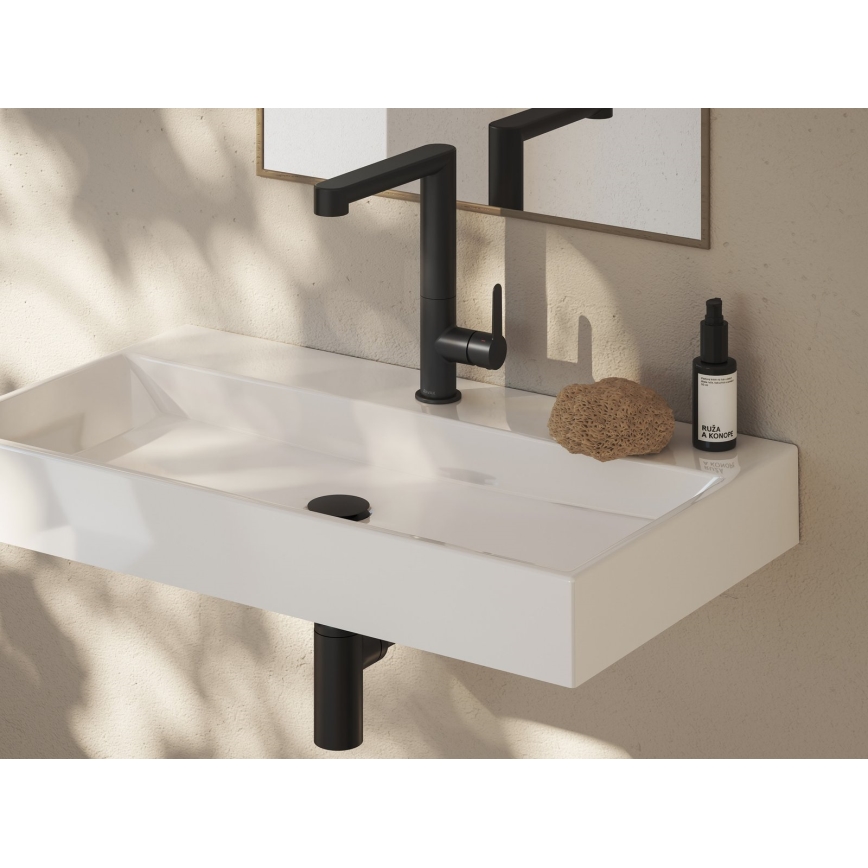 Ravak X070183 - Mitigeur de lavabo PURI 26,9 cm noir