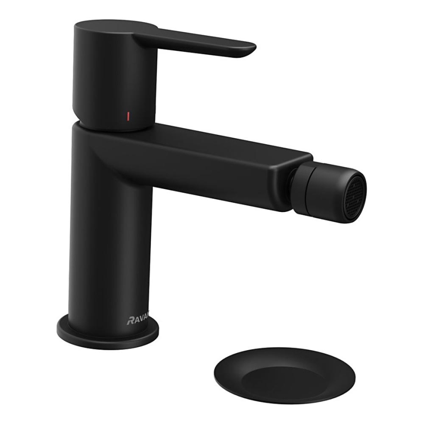Ravak X070189 - Miscelatore per bidet + piletta PURI nera