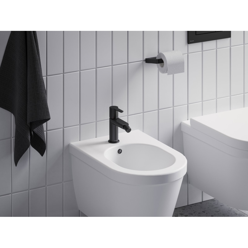 Ravak X070189 - Miscelatore per bidet + piletta PURI nera