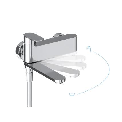 Ravak X070451 - Mitigeur de baignoire CHROME, finition chrome brillant