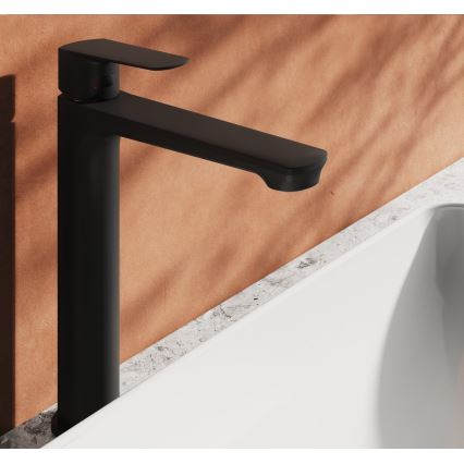 Ravak X070478 - Miscelatore per lavabo LIFE 28 cm nero