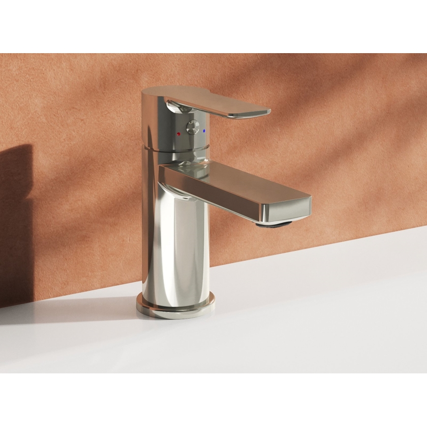Ravak X070482 - Mitigeur de lavabo SOLAR 13,5 cm chromé brillant