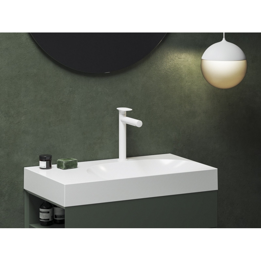 Ravak X070566 - Waschtischarmatur SPRING 25,4 cm weiß