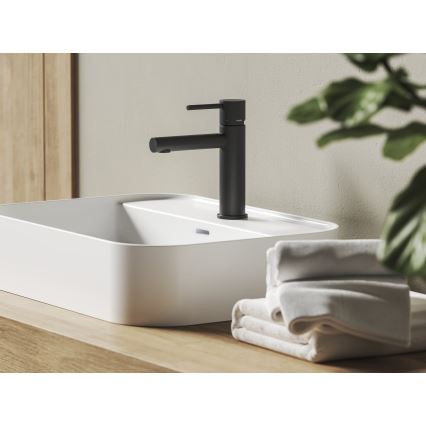 Ravak X070648 - Mitigeur de lavabo NOX 19 cm noir mat