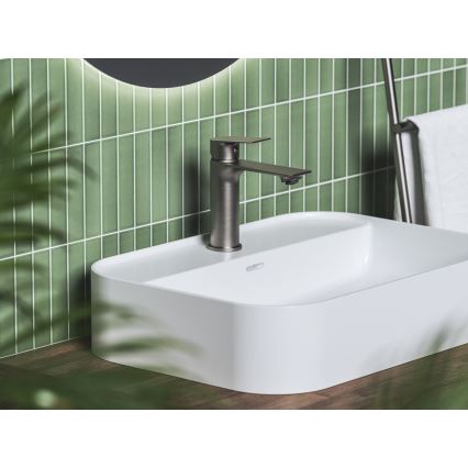 Ravak X070652 - Miscelatore per lavabo PLAN 16,8 cm, grafite spazzolato