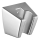 Ravak X07P345 - Support de douche en plastique 4,9x4,7 cm chromé brillant