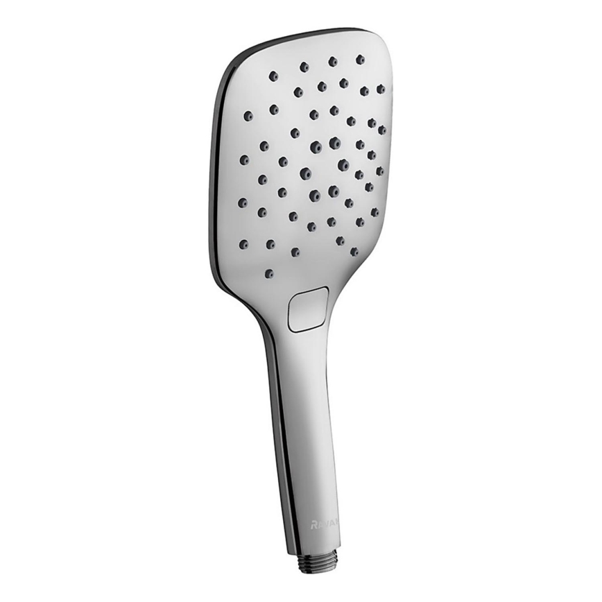 Ravak X07P348 - Handbrause mit Drucktaste, Hochglanzchrom