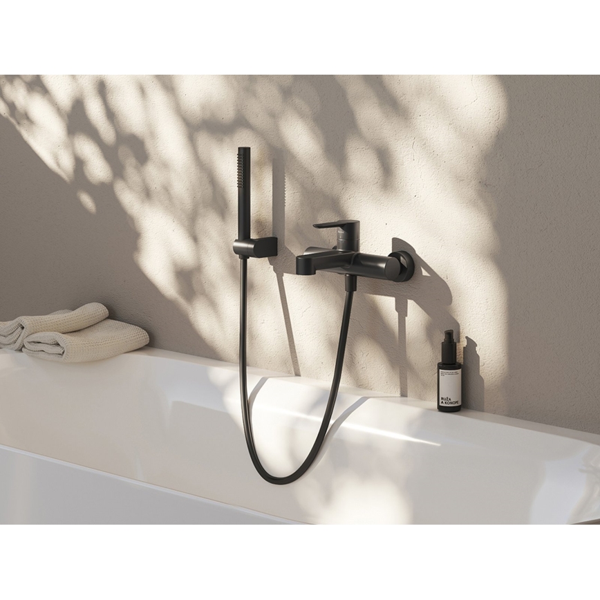 Ravak X07P568 - Flexible de douche en plastique 150 cm noir