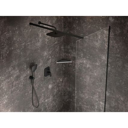 Ravak X07P572 - Support de douche avec sortie 7,8x6 cm noir