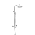 Ravak X07P642 - Duschset mit Armatur, glänzender Chrom