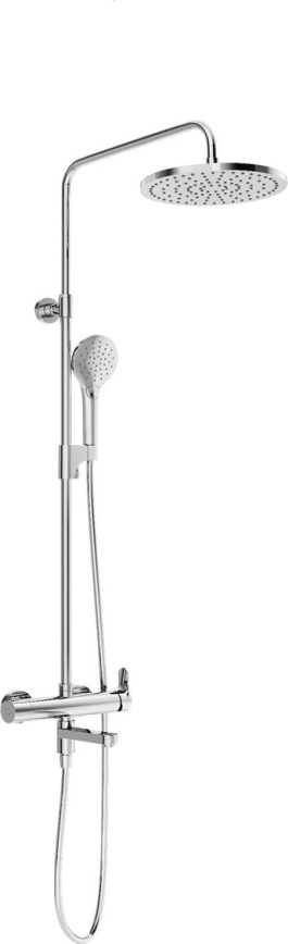 Ravak X07P642 - Duschset mit Armatur, glänzender Chrom