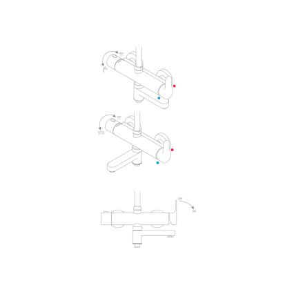 Ravak X07P642 - Set doccia con miscelatore, cromo lucido