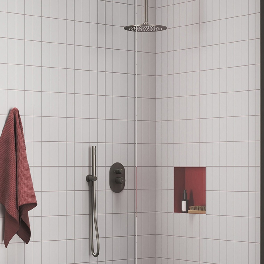 Ravak X07P694 - Doccetta a mano in grafite spazzolato